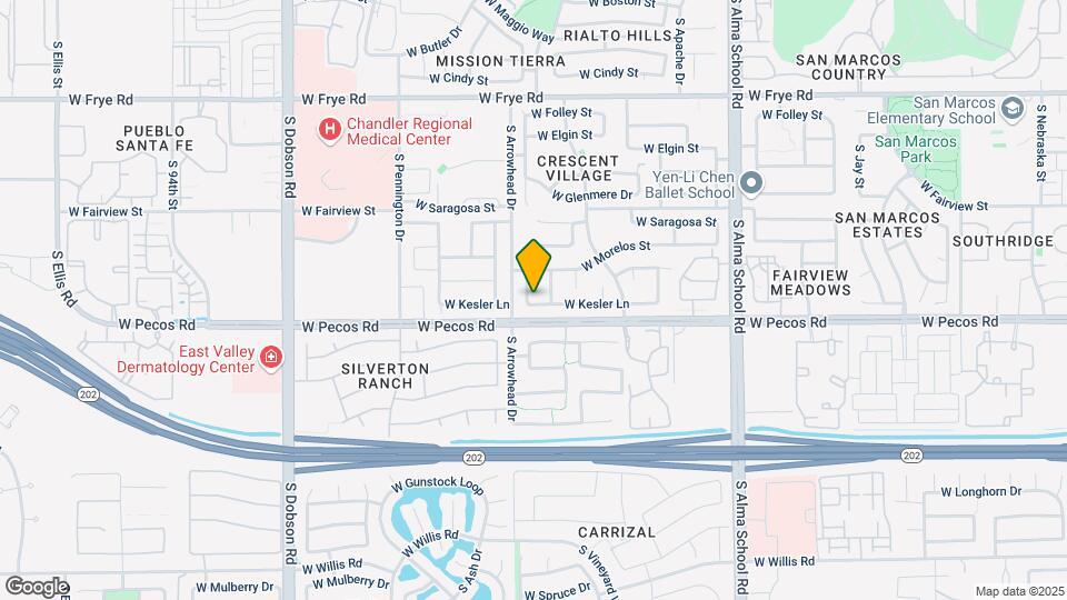 971 S Meadows Dr Map and Location Details