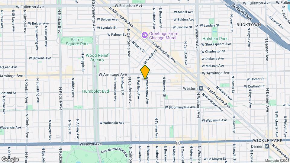 1934 N Washtenaw Ave Map and Location Details