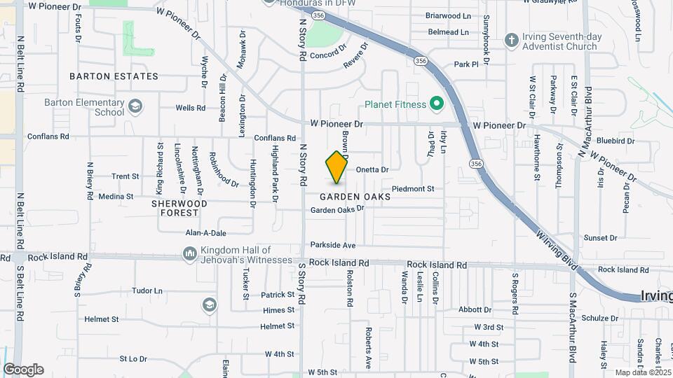 2208 Piedmont St Map and Location Details