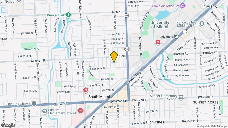 6510 SW 58th Ave Map and Location Details