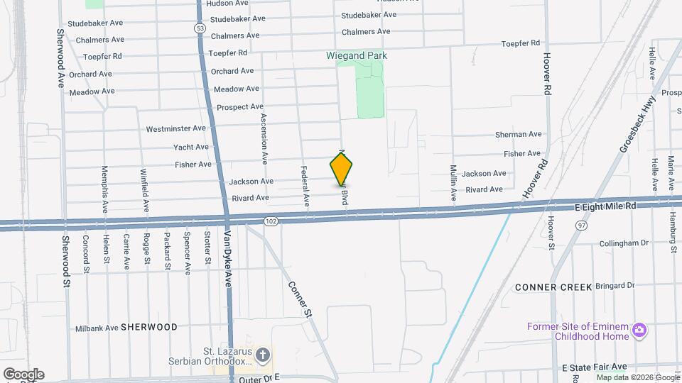 8525 Rivard Ave Map and Location Details