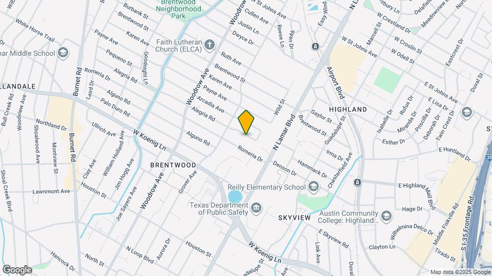 1009 Alegria Rd Map and Location Details