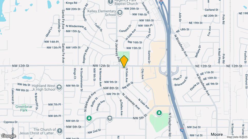 1201 N Gale Ave Map and Location Details