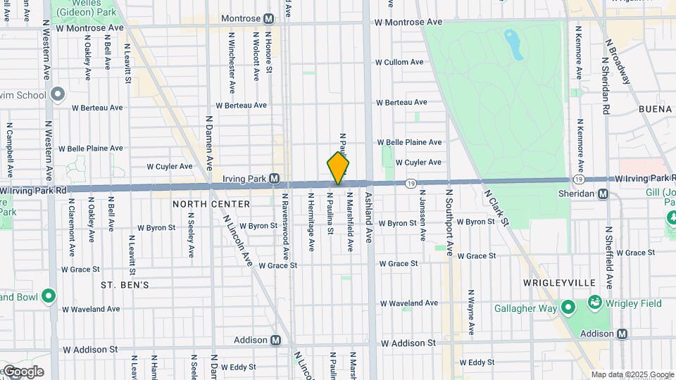 1651 W Irving Park Rd, Unit 2B Map and Location Details