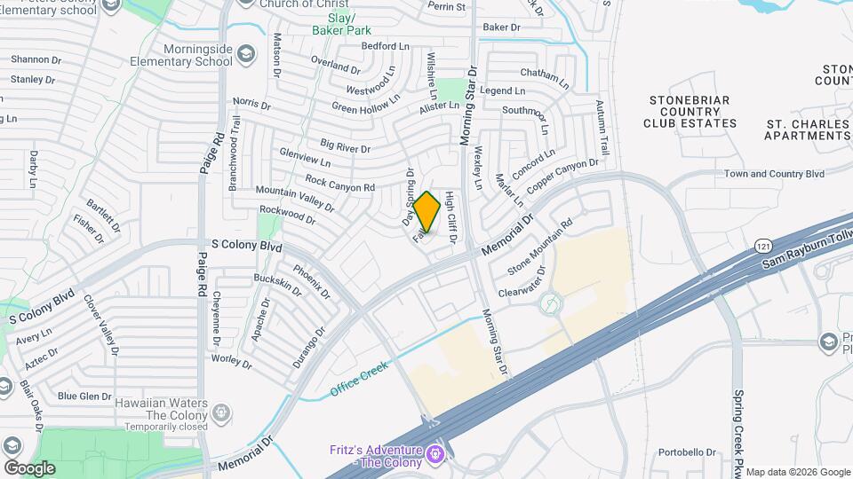 6308 Fall River Dr Mapa y Detalles de la Ubicación