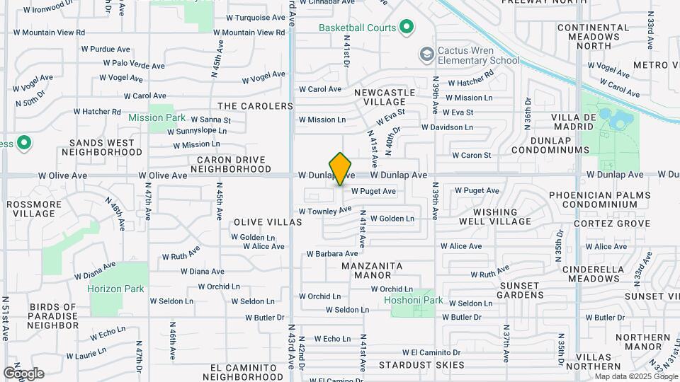 8838 N 42nd Ave Map and Location Details