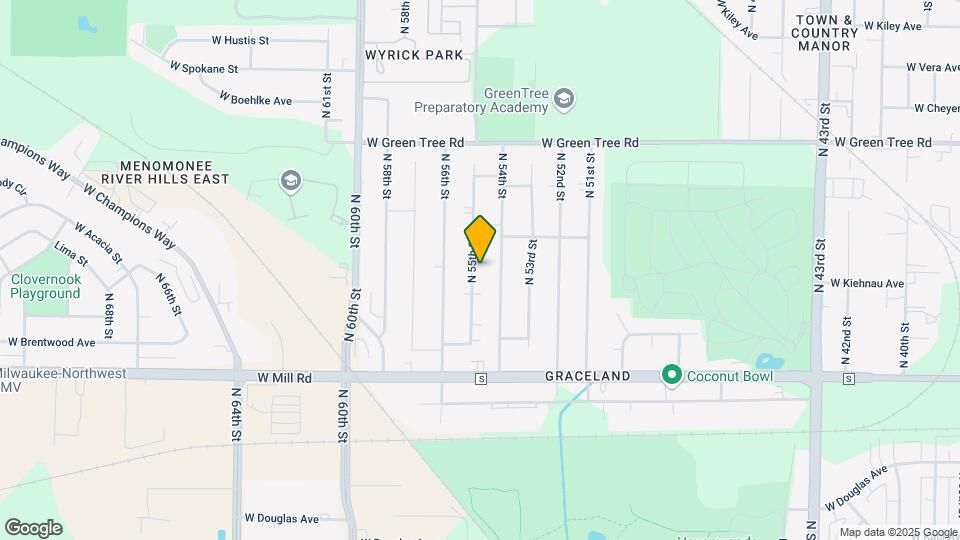 6568 N 55th St Map and Location Details