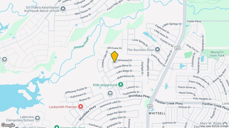 2642 Calmwood Dr Map and Location Details
