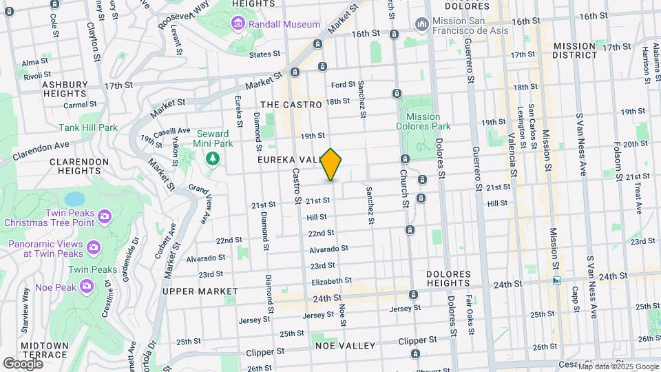 760-762-762 Noe St Map and Location Details