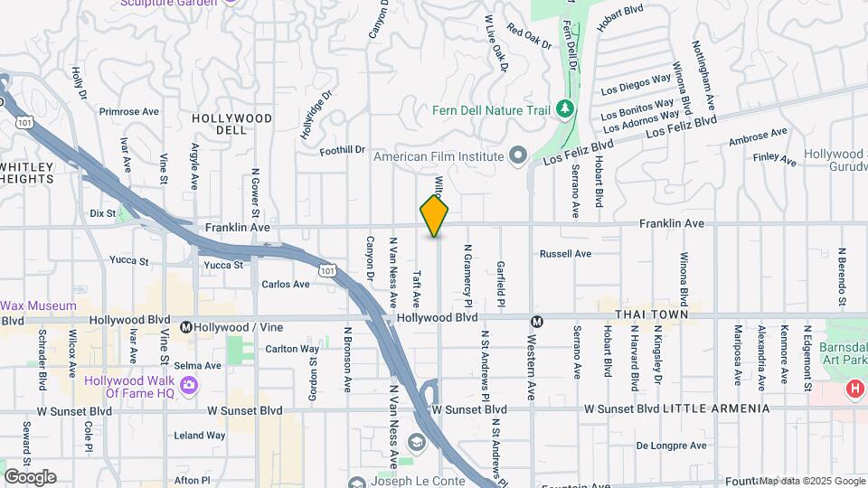 1837 N Wilton Pl Map and Location Details