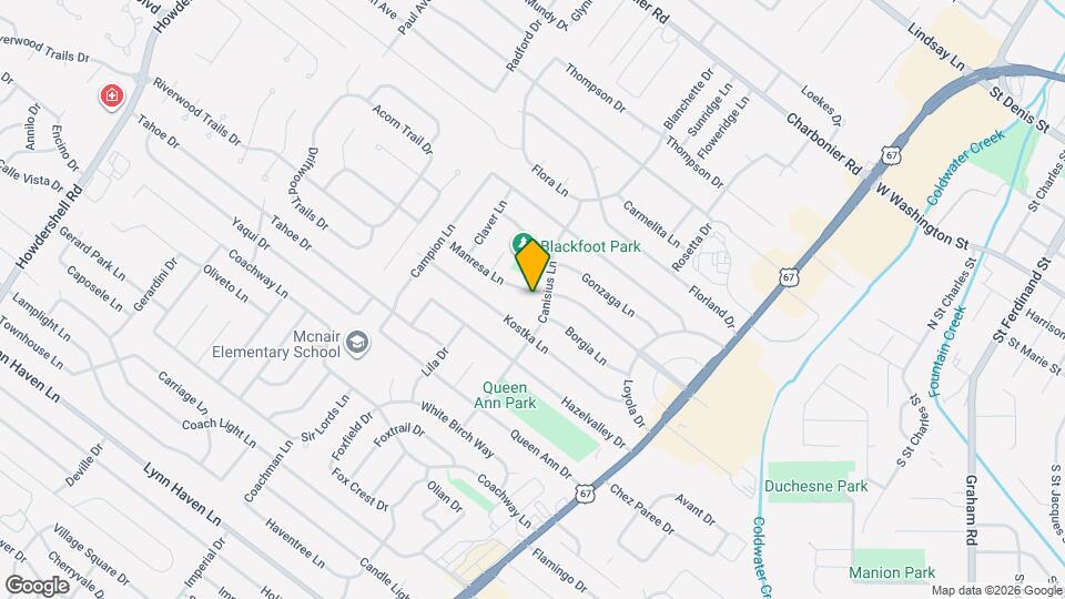 980 Manresa Ln Map and Location Details