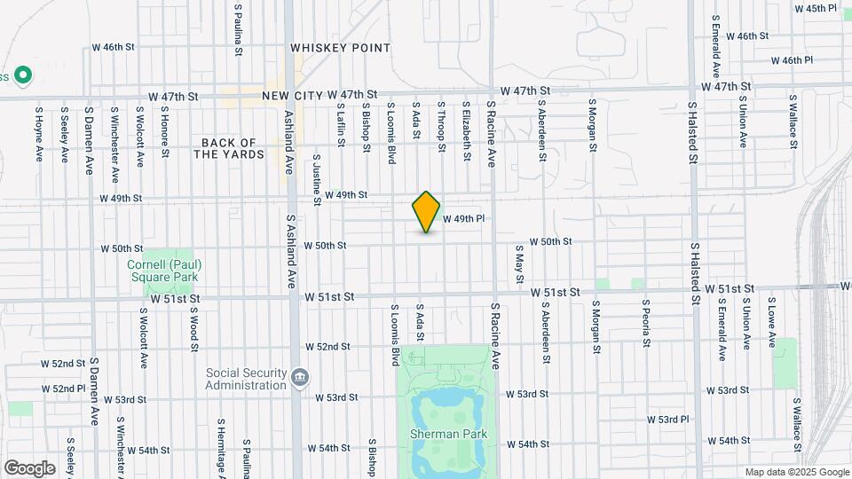 1320 W 50th St Map and Location Details