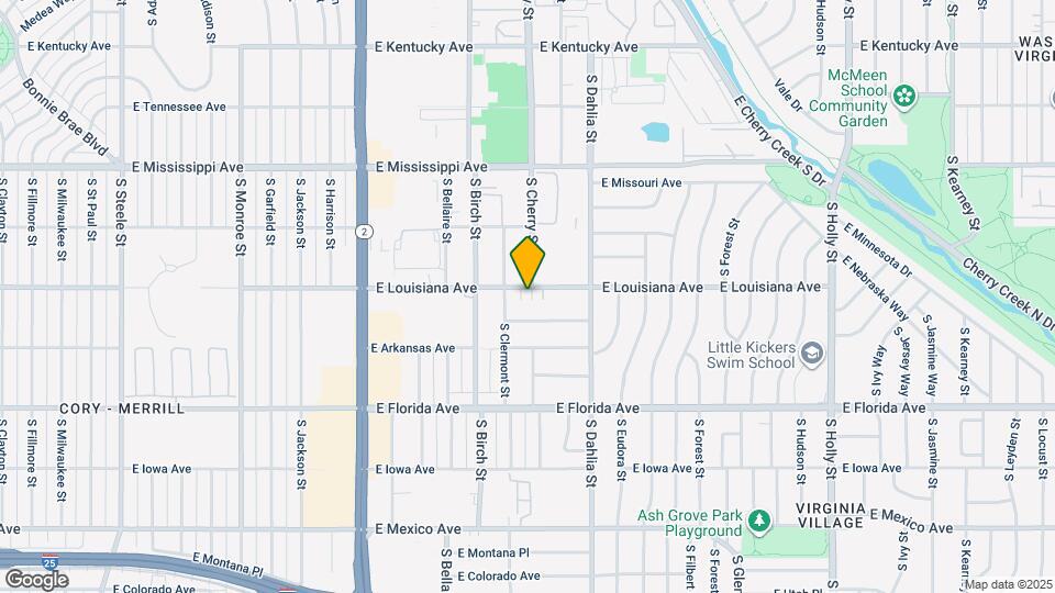 4504 E Louisiana Ave Map and Location Details