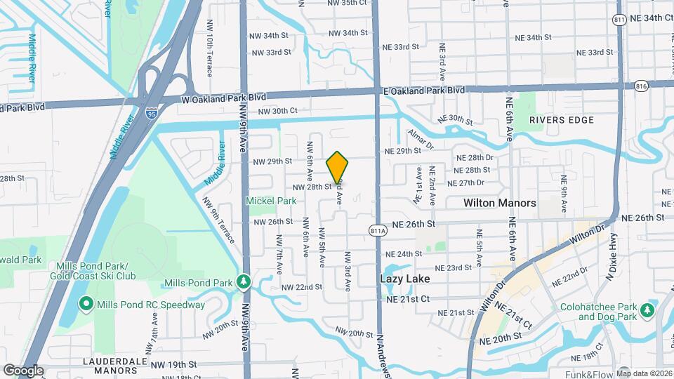 300 NW 28th St Map and Location Details