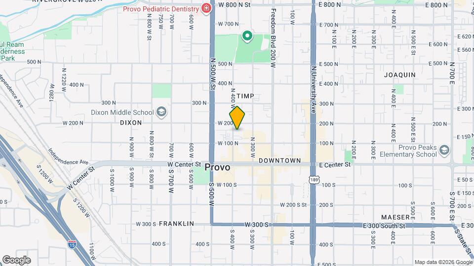 162 N 400 W, Unit Daniels Square # 9 Map and Location Details