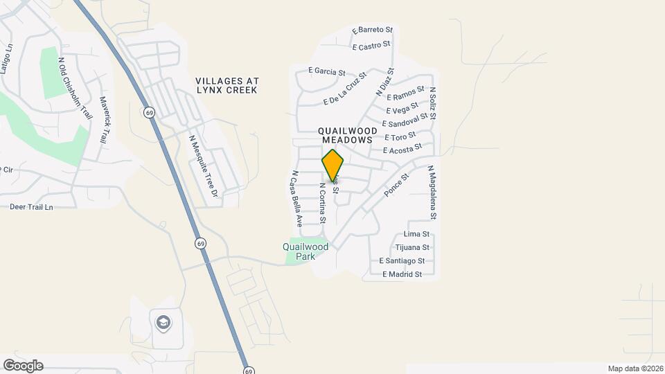 576 N Robles St Map and Location Details