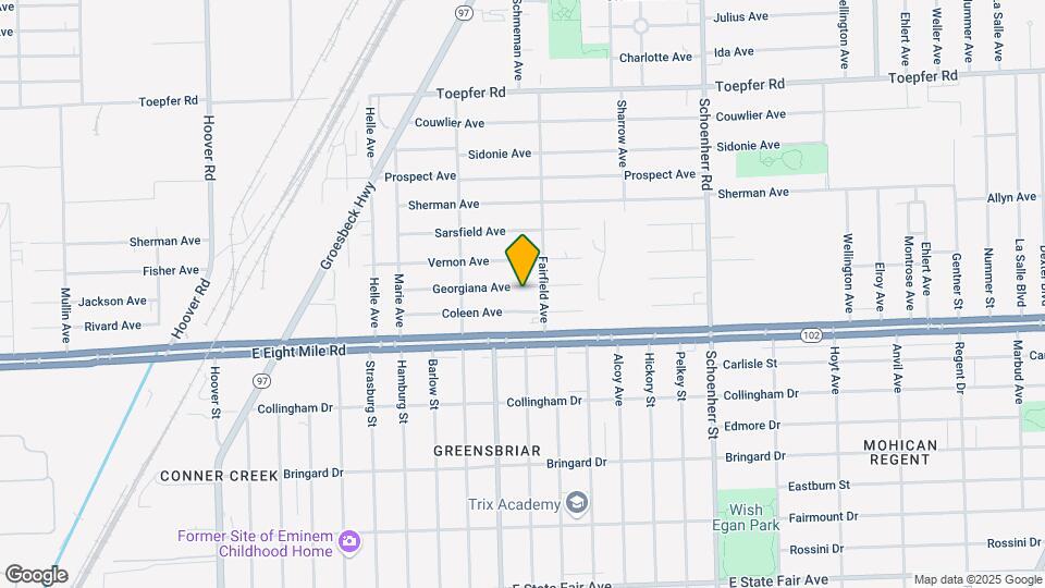 12824 Georgiana Ave Map and Location Details