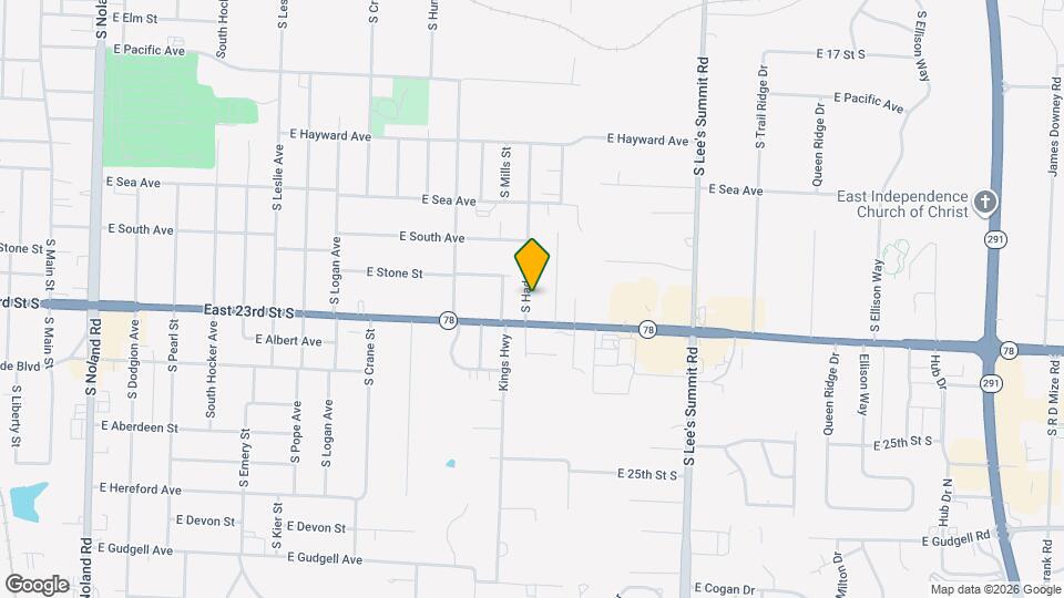 1139 S Haden St Map and Location Details