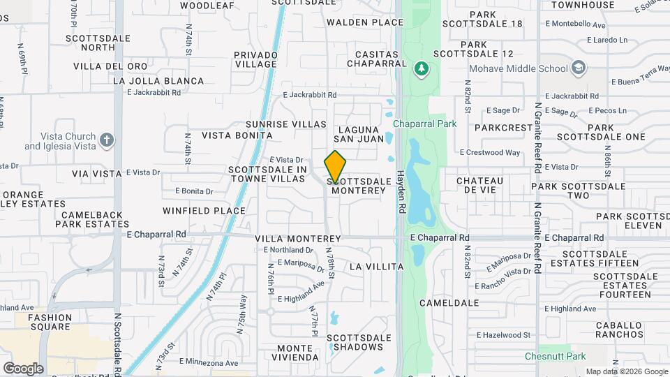 5134 N 78th Pl Map and Location Details