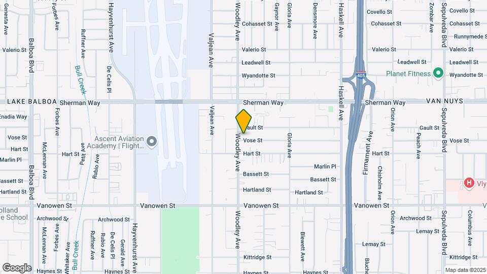7036 Woodley Ave Mapa y Detalles de la Ubicación