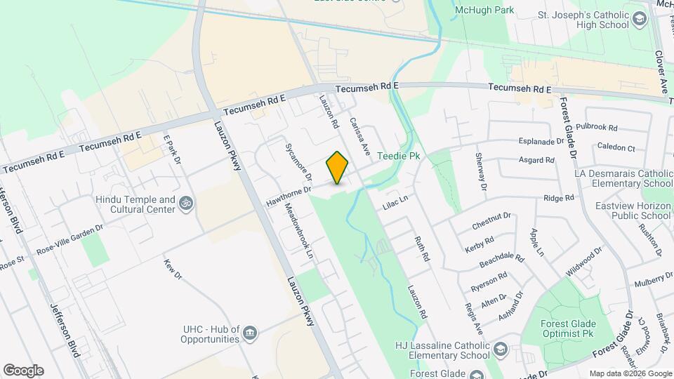 7875 Hawthorne Dr Map and Location Details