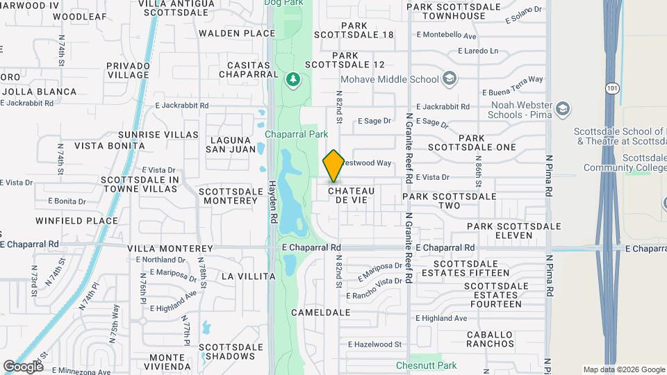 8141 E Vista Dr Map and Location Details
