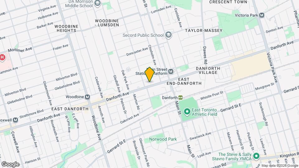 2438 Danforth Ave Map and Location Details