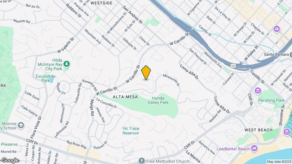 986 Miramonte Dr Map and Location Details