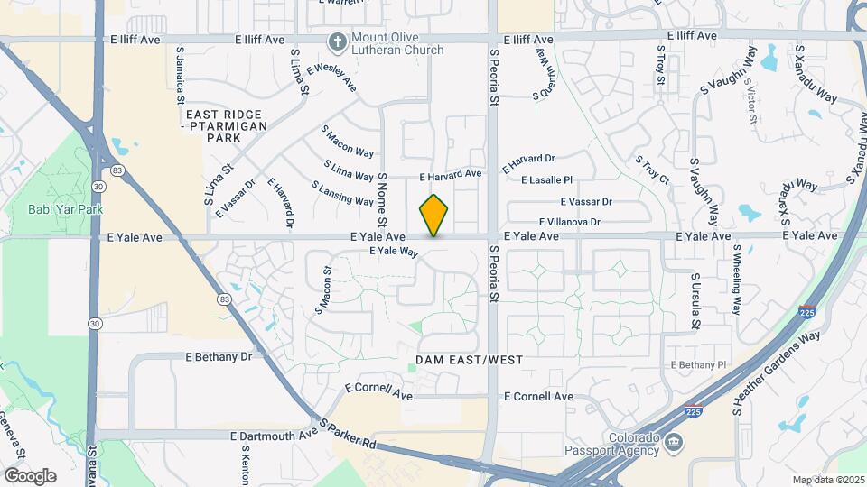 11861 E Yale Ct Map and Location Details
