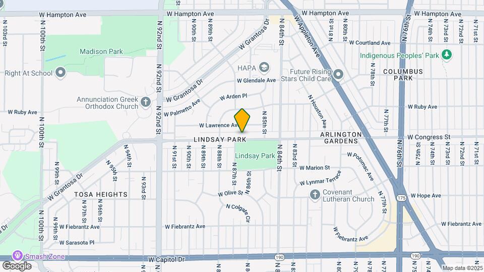 8616 W Congress St Map and Location Details