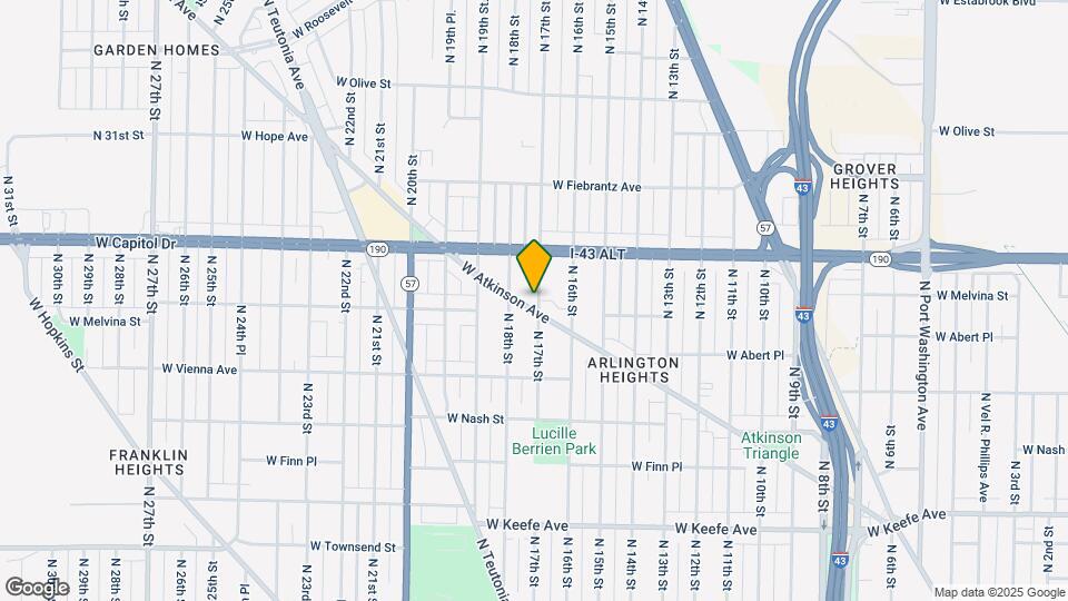 1710 W Atkinson Ave Map and Location Details