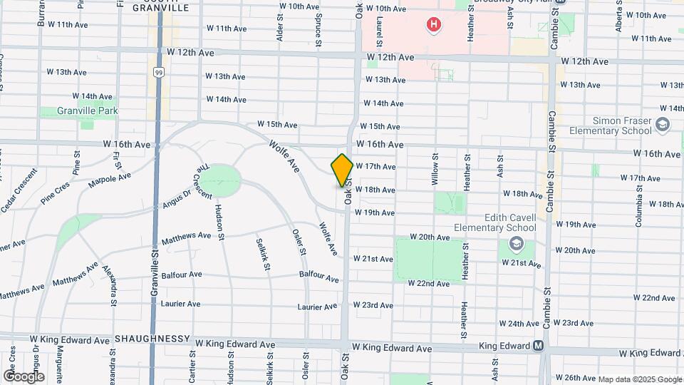 3411 Oak St Map and Location Details