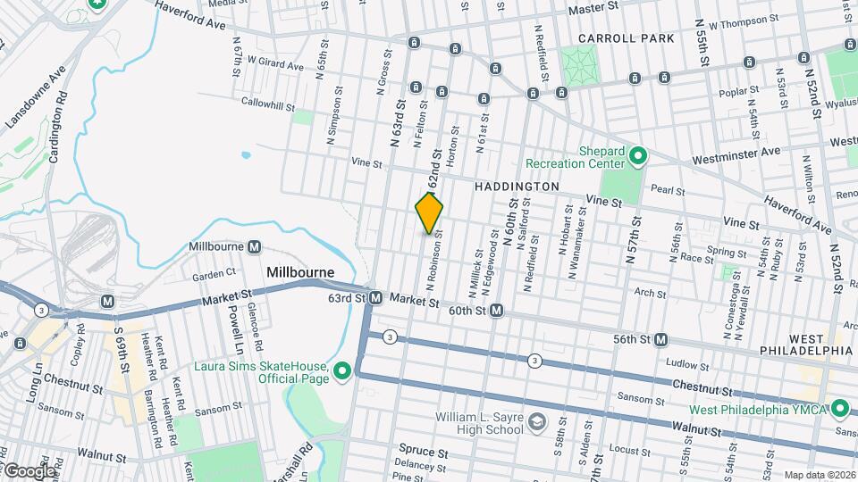 125 N 62nd St Map and Location Details