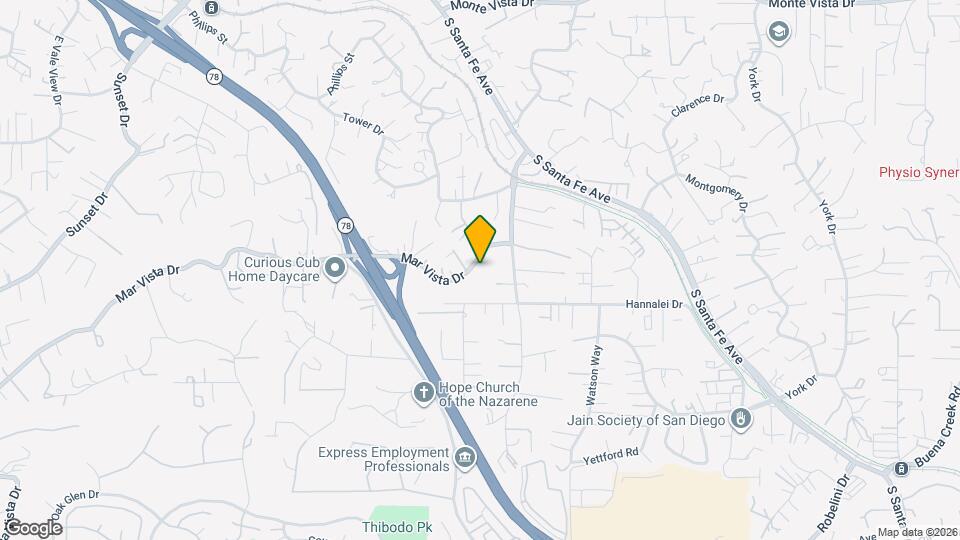 258 Mar Vista Dr Map and Location Details