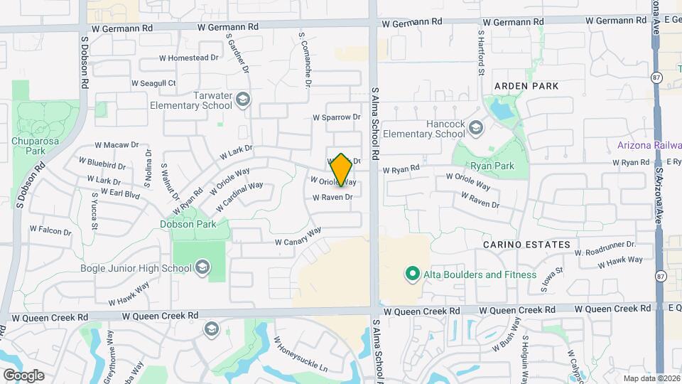 1130 W Raven Dr Map and Location Details