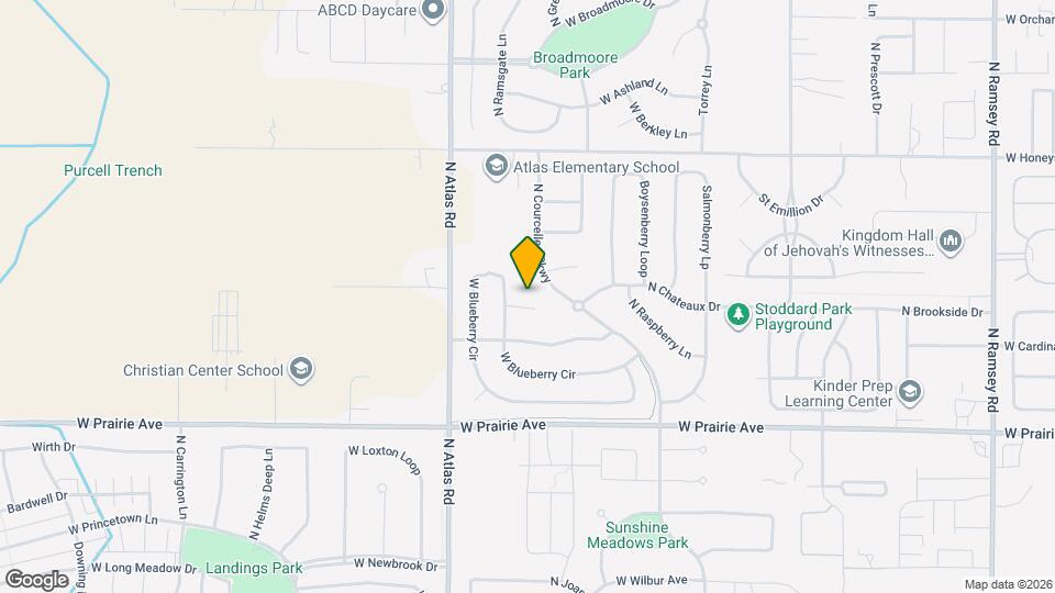 3039 W Bayberry Ct Map and Location Details