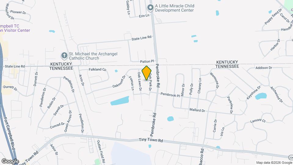 3412 Oak Park Terrace Map and Location Details