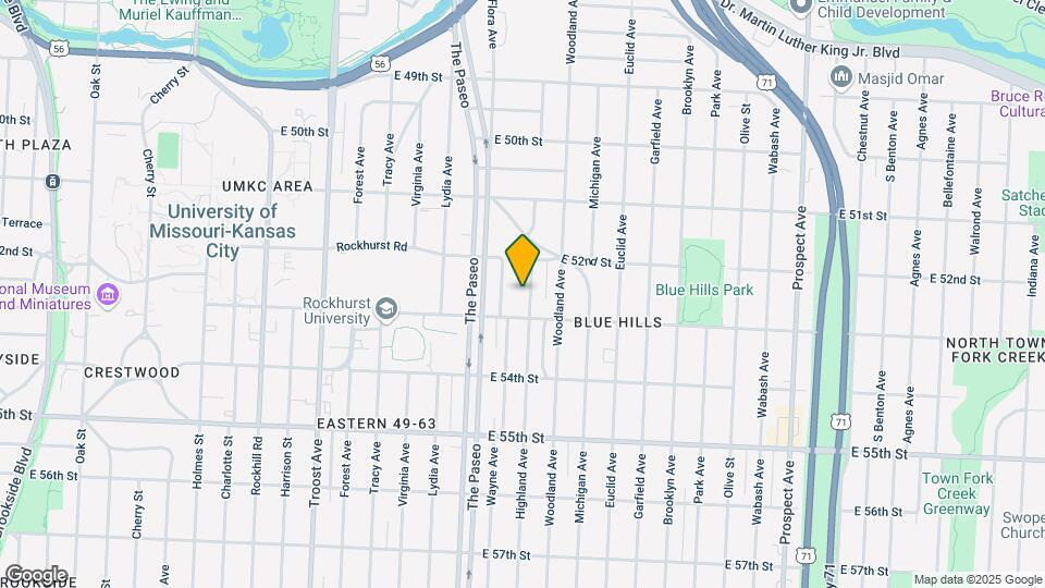 5218 Highland Ave Map and Location Details