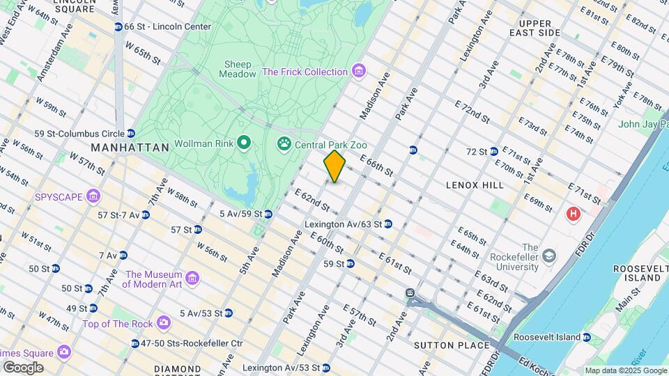 31 E 63rd St Map and Location Details