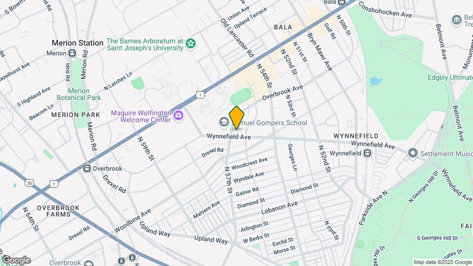 5613 Wynnefield Ave Map and Location Details