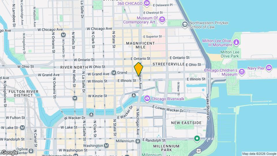 500 N Michigan Ave Map and Location Details