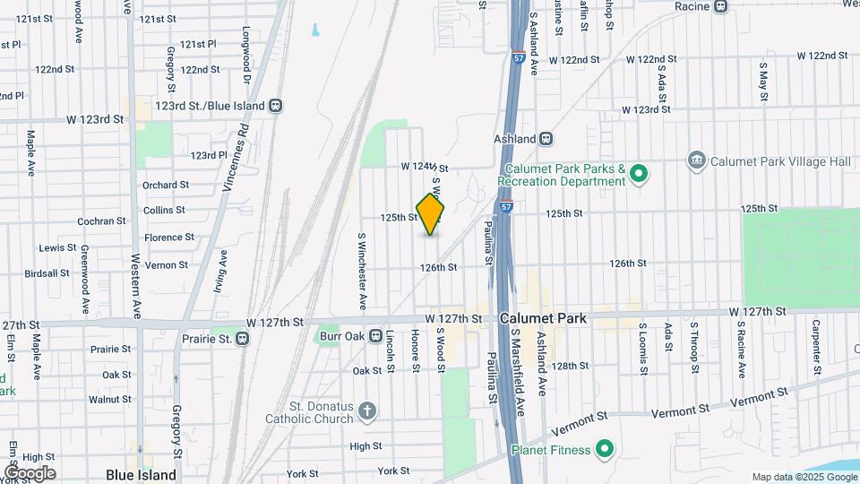 12524 S Wood St Map and Location Details