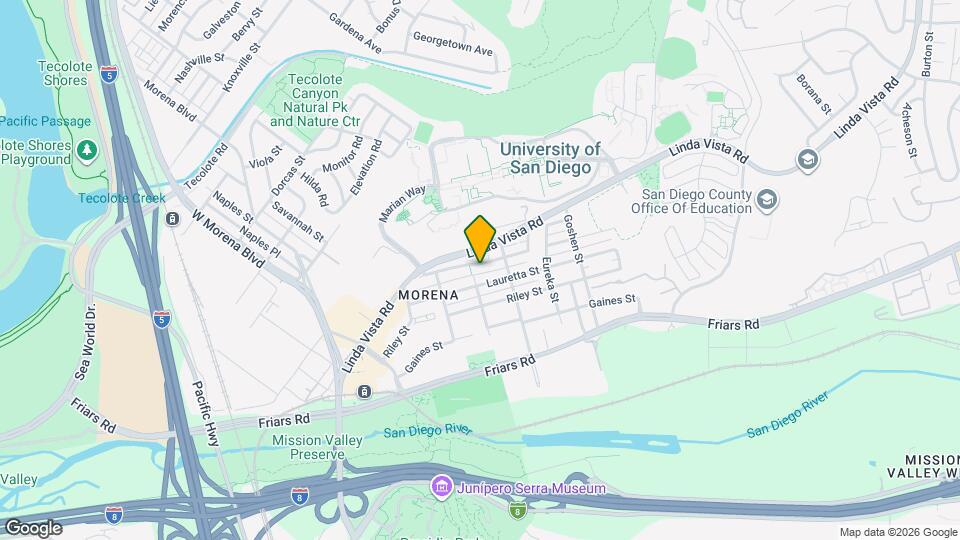 5609 Mildred St Map and Location Details