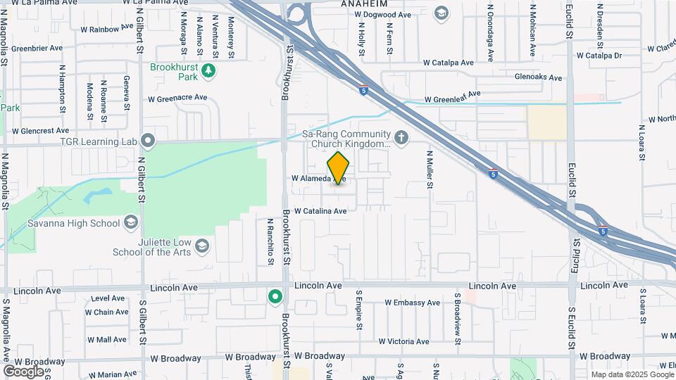 2125 W Brownwood Ave Mapa y Detalles de la Ubicación