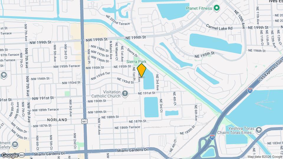 19255 NE 2nd Ave Map and Location Details