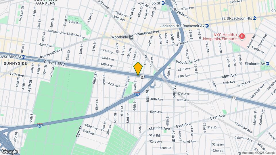 6426 Queens Blvd, Unit #6D Map and Location Details