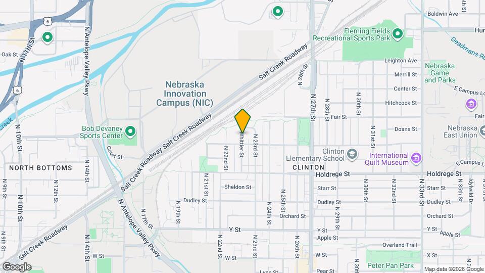 1722 Whittier St Map and Location Details
