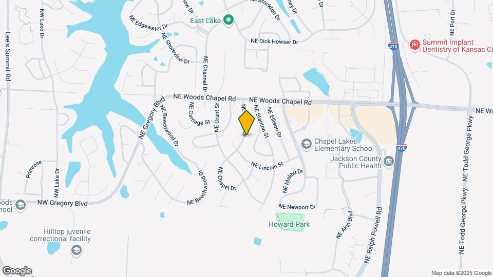 3709 NE Chapel Dr Map and Location Details