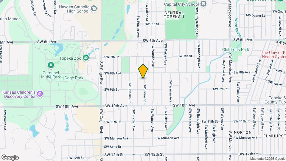 819 SW Saline St Map and Location Details