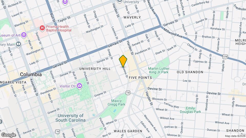 915 Laurens St Map and Location Details
